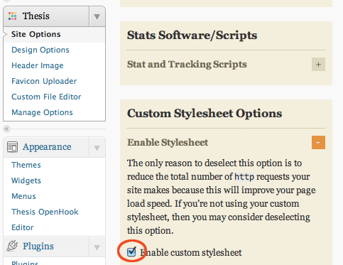 Custom thesis footer