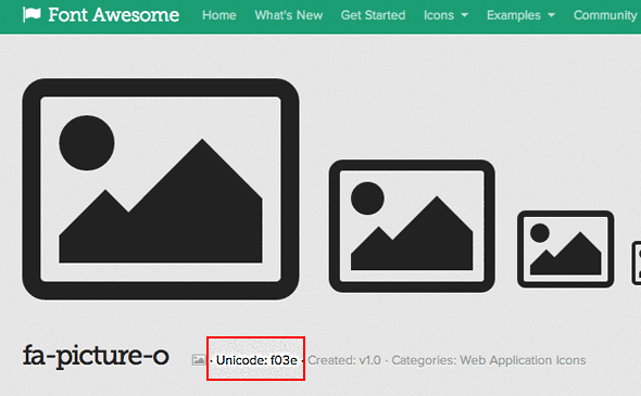 fontawesome-unicode