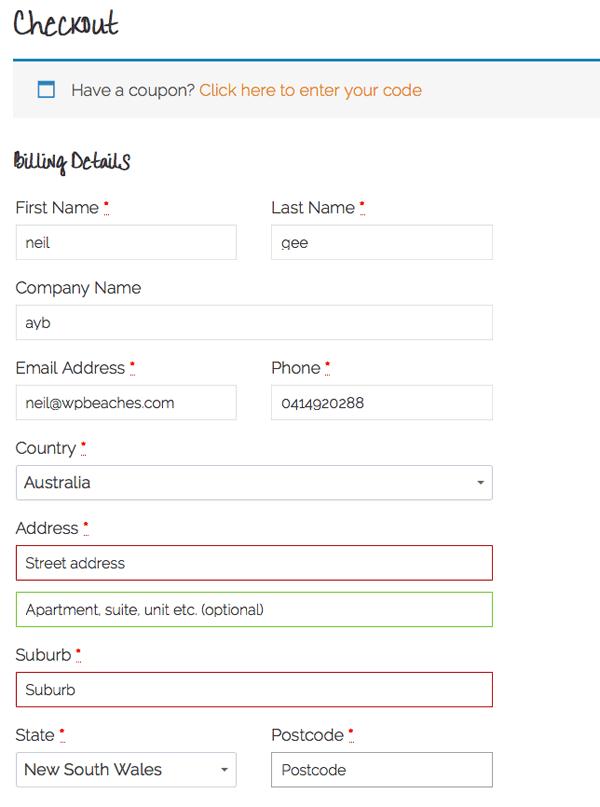 Remove Address Fields In Woocommerce Billing And Shipping In Form Checkout Wp Beaches