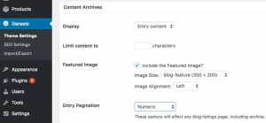 Changing the Genesis Archive Page Settings for Custom Post Types