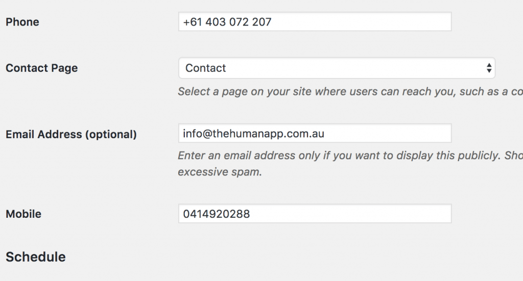 Add a Mobile Number Field to WordPress 'Business Profile' Plugin - WP ...
