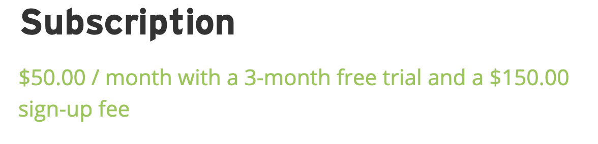 Woocommerce Minimum Subscription Free Period