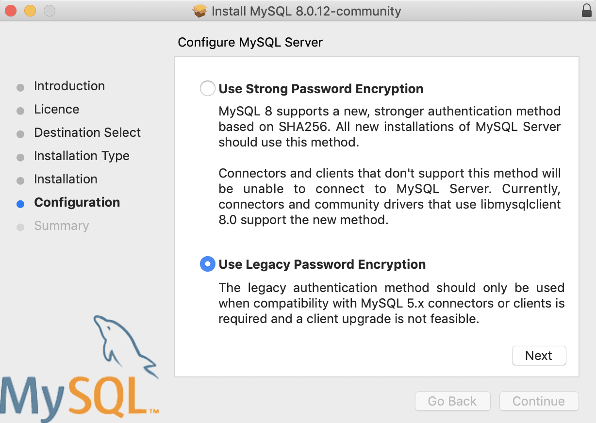 Macos Bigsur Mysql Legacy Password