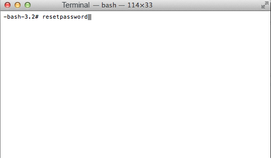 Osx Reset Password Terminal