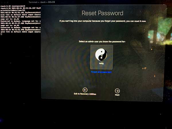 Reset Password Macos Big Sur