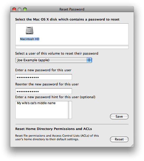 mac change password from terminal