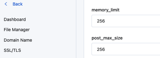 Php Memory Limit Setting